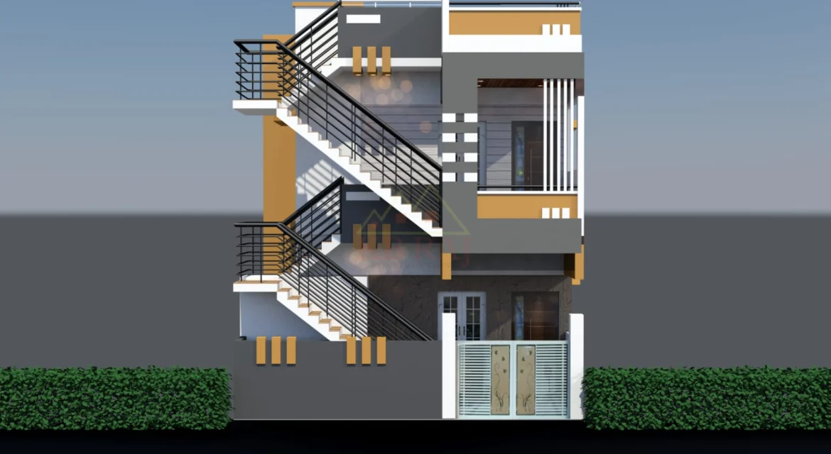 Three-Story Modern Exterior Design