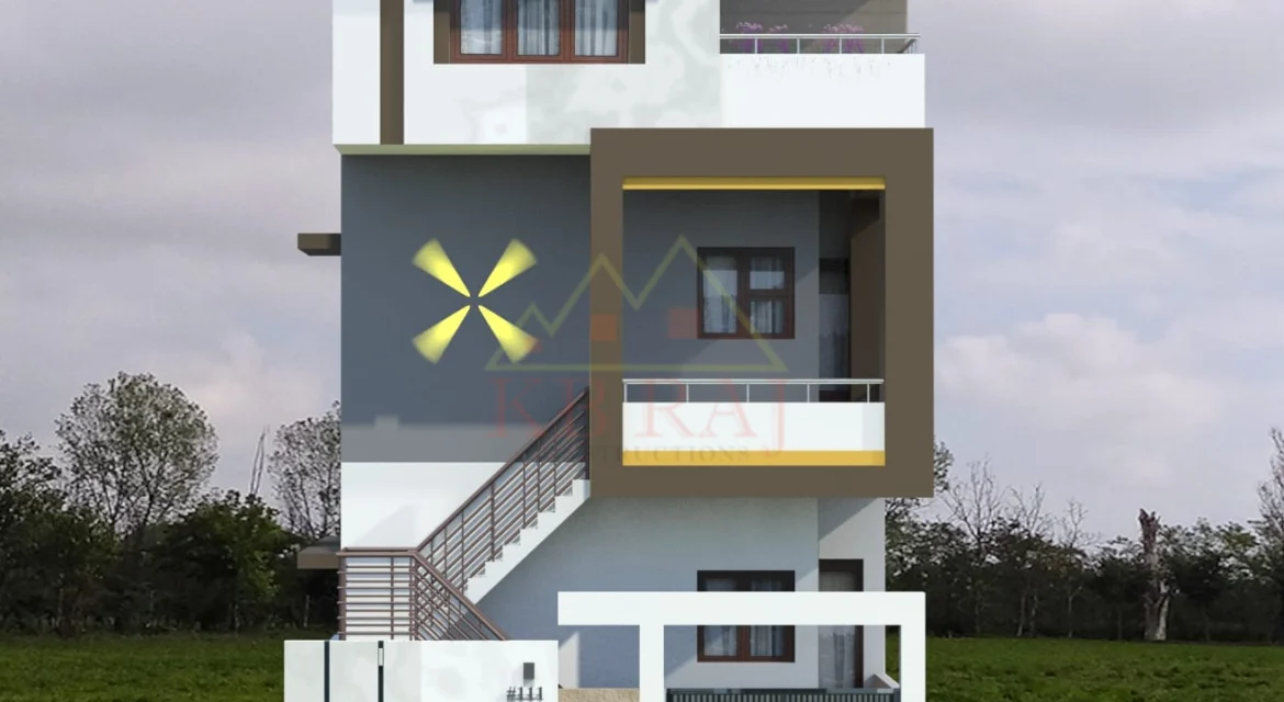 Three-Story Modern Exterior Design